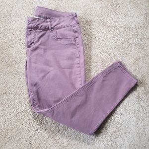 Dark taupe colored jeggings
